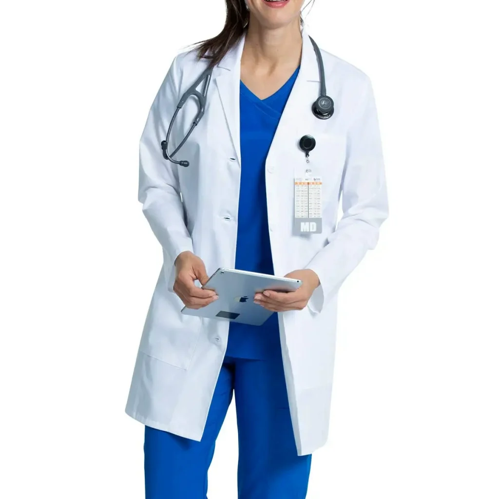 custom white medical coat lab gown manufacturer