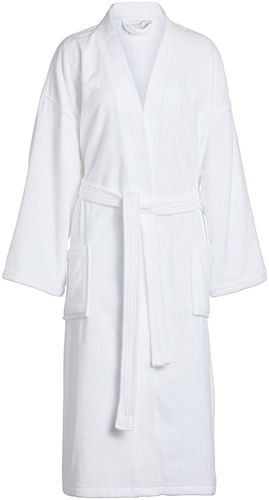 White Kimono Style Cotton Bathrobe manufacturer
