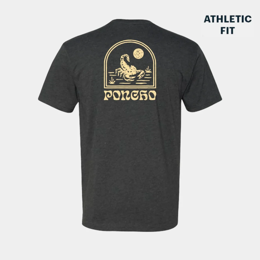 custom print Charcoal Scorpion T-Shirt manufacturer