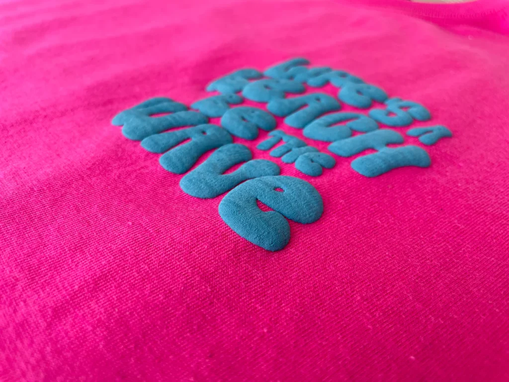 custom print LAB Puff Print Tee manufacturer