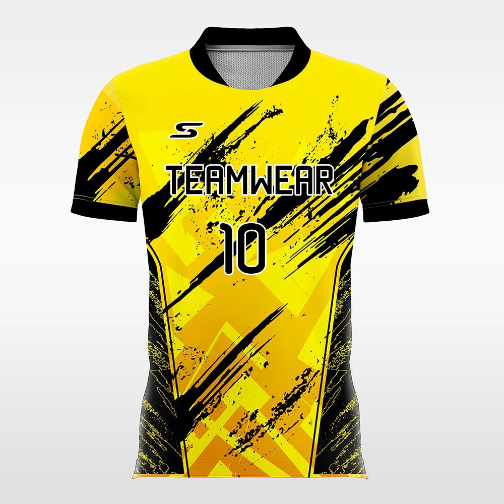 Custom print Thunder-Customized Men’s Sublimated Soccer Jersey manufacturer