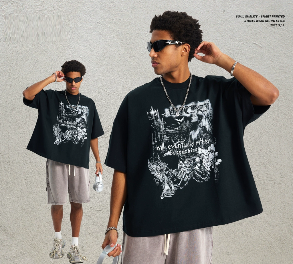 illustration digital  printing T shirt manufacturer