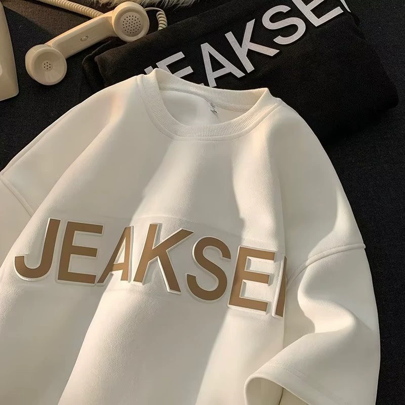 embossed and print Crew Sweatshirt manufacturer