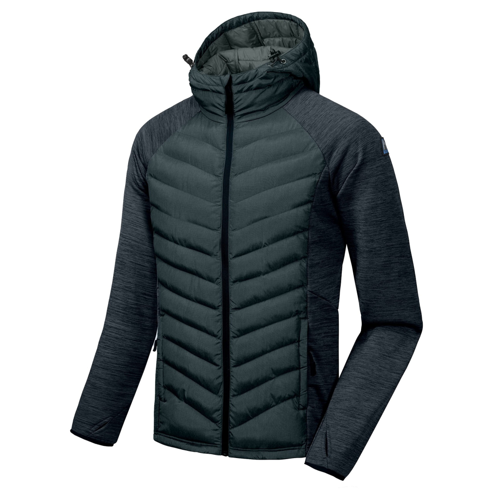 Men’s Insulated Hiking Jacket Thermal Running Hybrid Jac ket