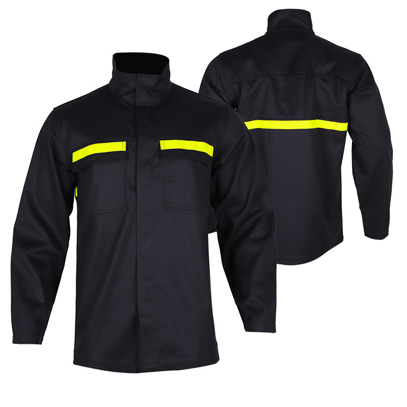 Welding clothes, flame retardant petroleum and power work clothes, wool blend jacket, customized flame retardant workwear set manufacturer